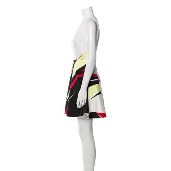 Prada Authentic White Red Black Tank Mini Dress 4 IT 40 Small - Picture 2 of 9